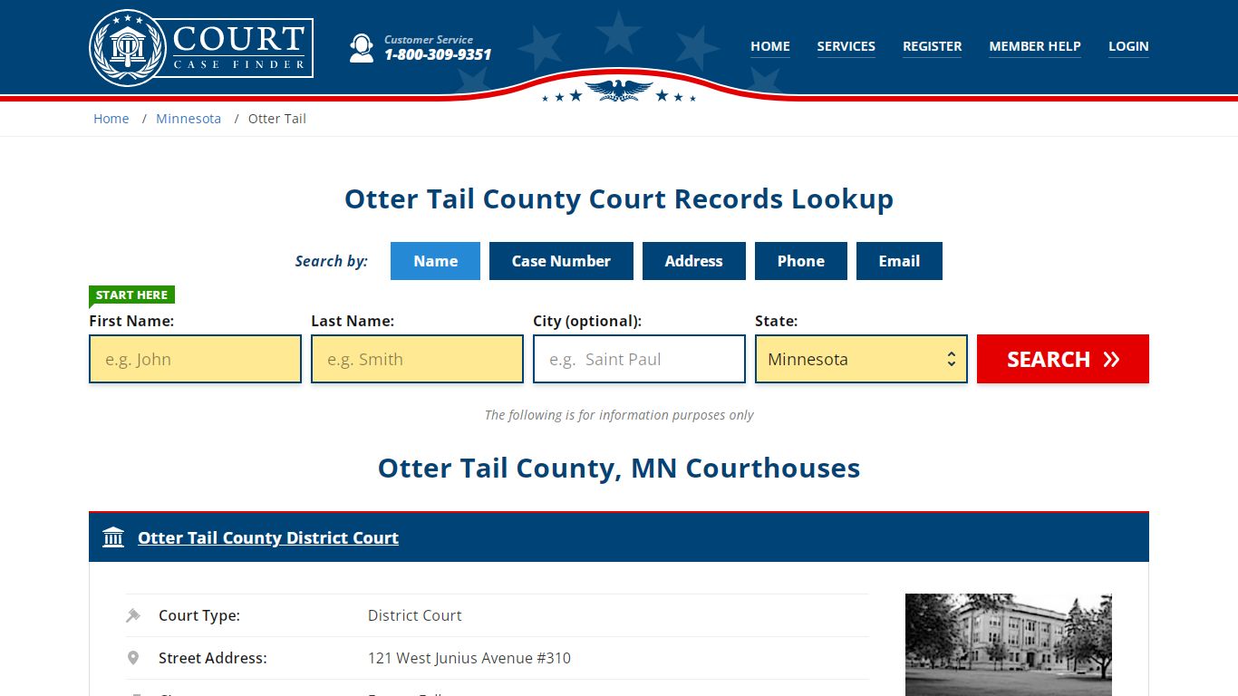 Otter Tail County Court Records | MN Case Lookup